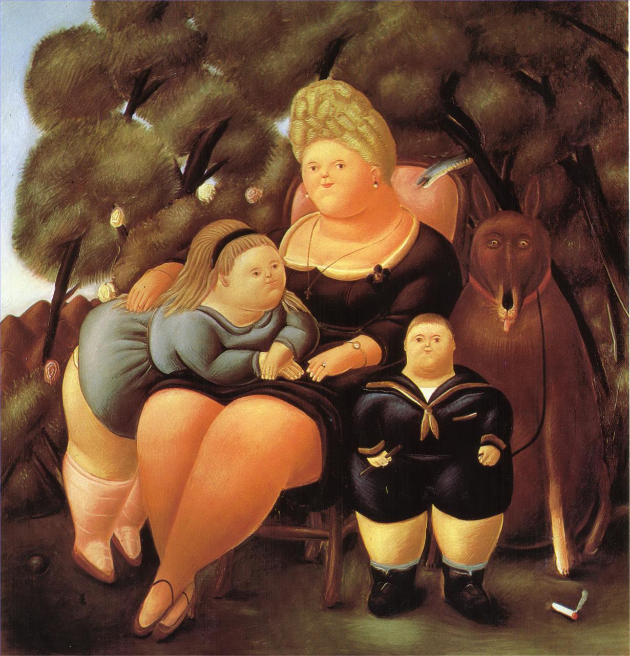 The Family Fernando Botero Oil Paintings